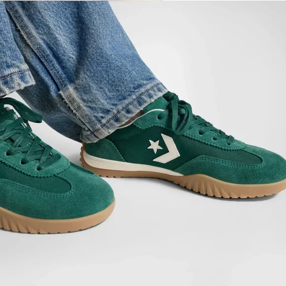 Converse Run Star Trainer. Green Envy/Egret/White. Low top Shoe. Unisex, Size 9 - Picture 4 of 16